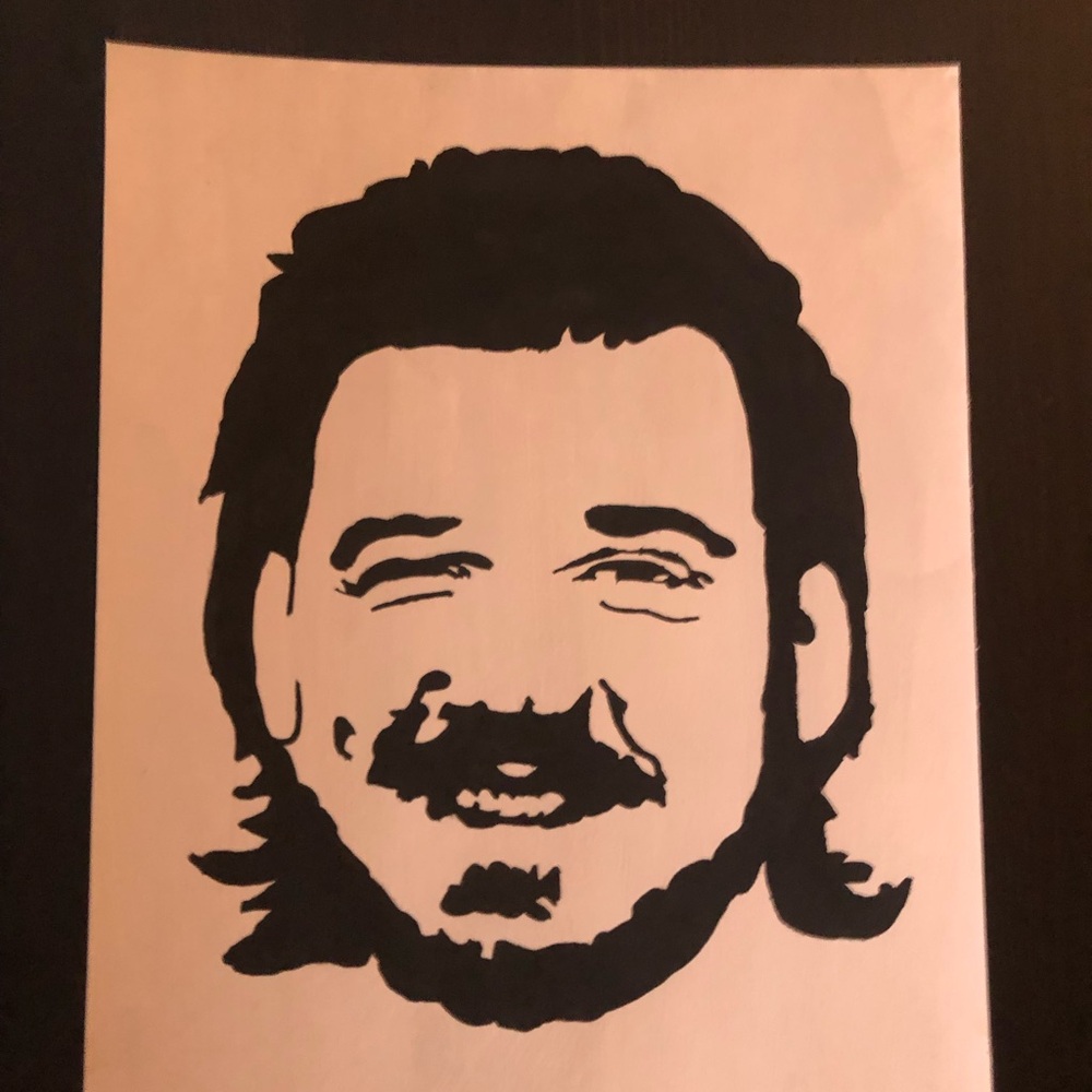 Morgan Wallen Acrylic Painting